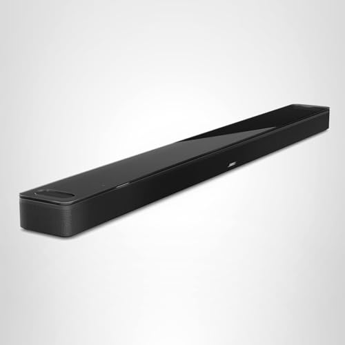 Smart Ultra Dolby Atmos Soundbar, All-in-One Surround Sound System for TV, A.I. Dialogue Mode, Alexa and Google Voice Control, HDMI eARC, Black
