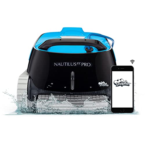 Nautilus CC Pro Wi-Fi Automatic Robotic Pool Vacuum Cleaner, Wall Climbing, Waterline Scrubber Brush, Ideal for In-Ground Pools up to 50 FT in Length