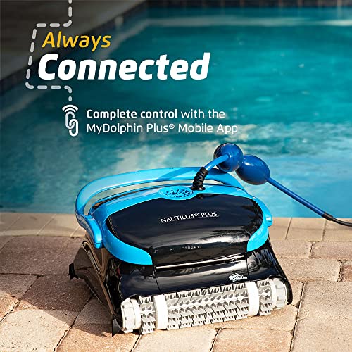 Nautilus CC Plus Wi-Fi Automatic Robotic Pool Vacuum Cleaner, Always Cleaning, Never Charging, with Wall Climbing Scrubber Brush, Ideal for In-Ground Pools up to 50 FT in Length