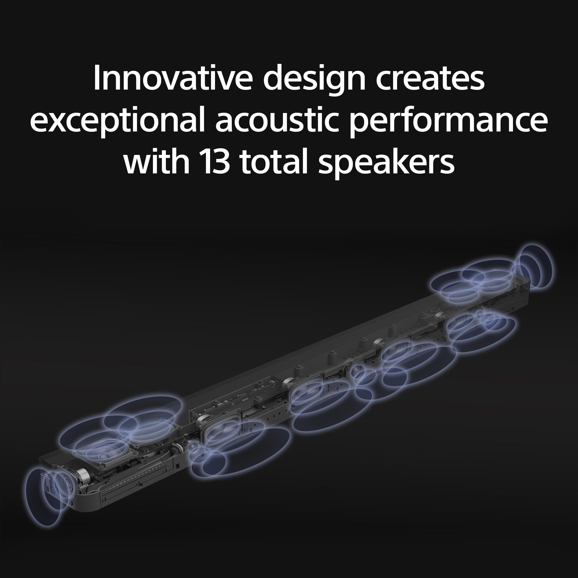 BRAVIA Theater Bar 9 Soundbar for TV Surround Sound Home Theater with 13 Speakers, Dolby Atmos/DTS:X, 360 Spatial Sound Mapping, HDMI 2.1 and Supports Spotify Connect/Apple AirPlay (HT-A9000)