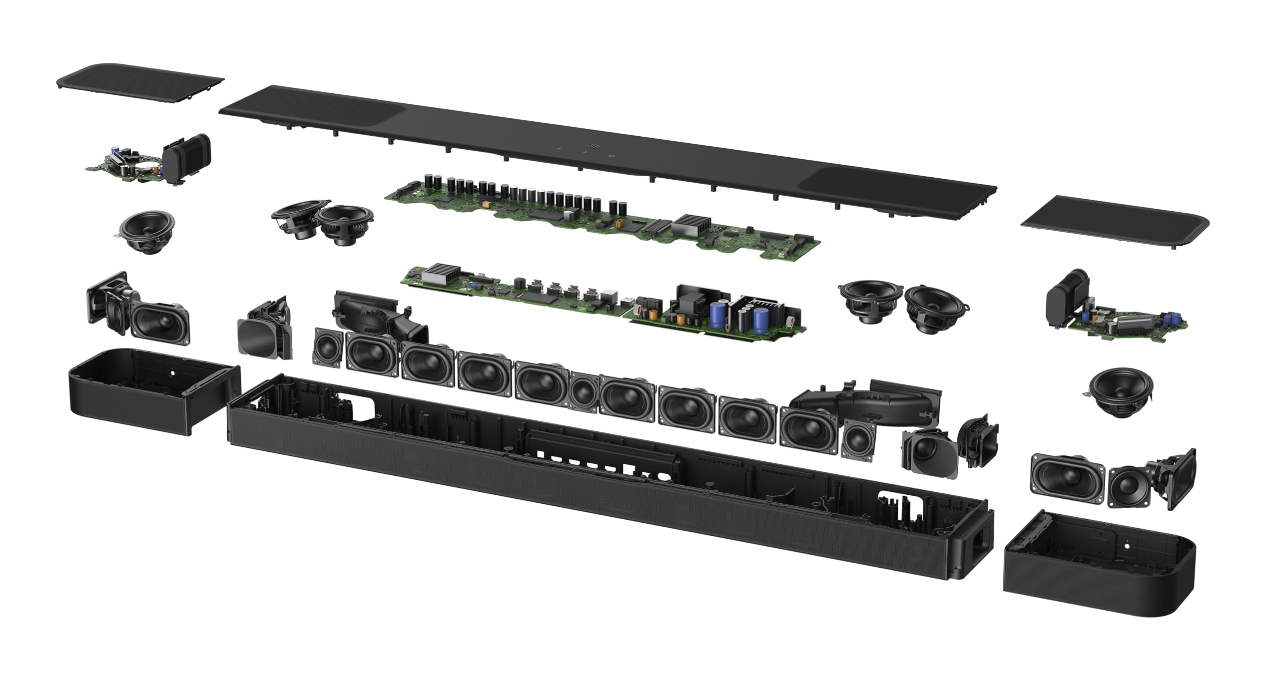 Bar 1300XMK2-11.1.4 Channel soundbar System with Detachable Surround Speakers & Dolby Atmos® & DTS:X®, 1570W max Output Power & a 12" Wireless subwoofer (Black)