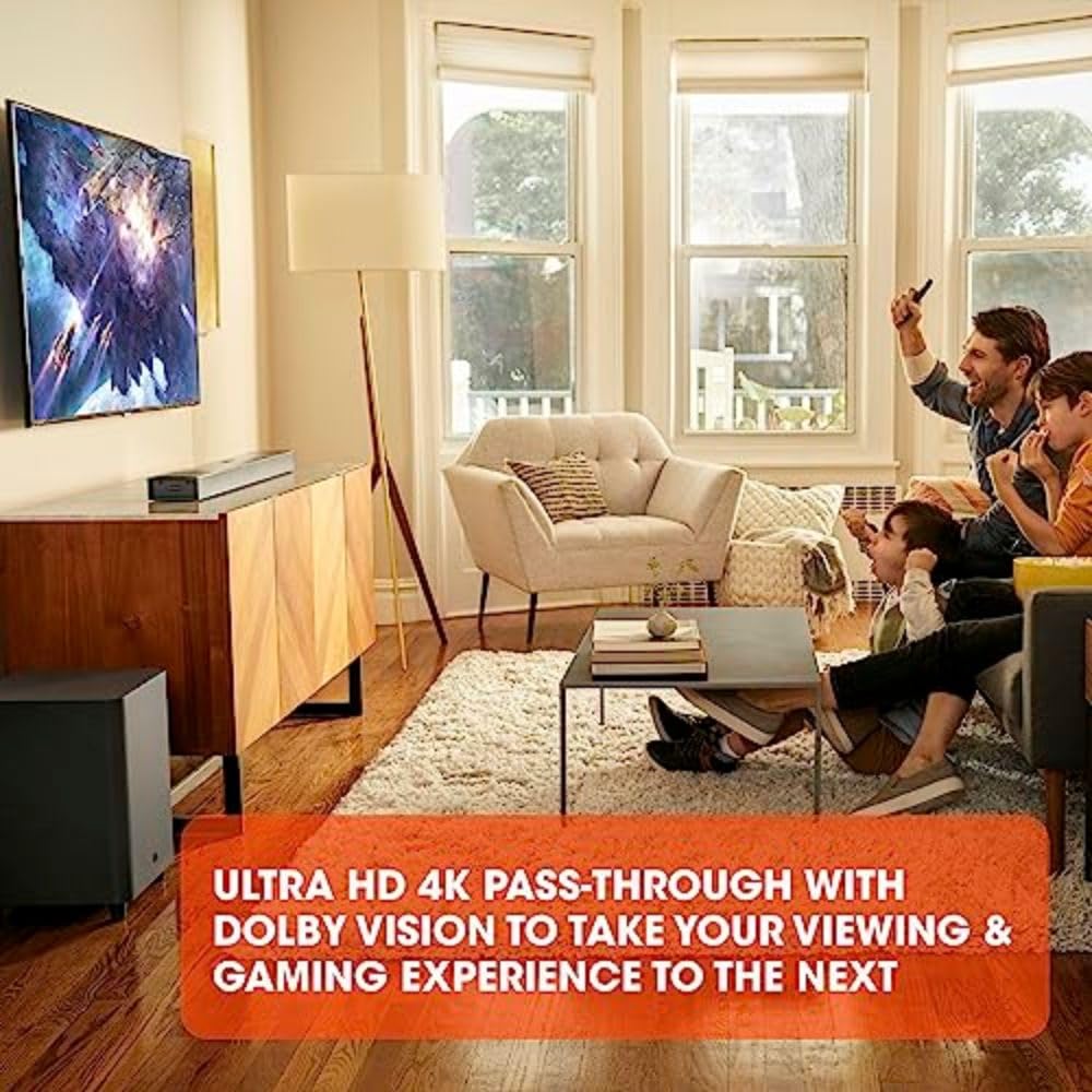 Bar 9.1 - Channel Soundbar System with Surround Speakers and Dolby Atmos, Black