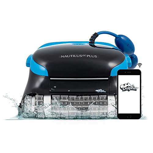 Nautilus CC Plus Wi-Fi Automatic Robotic Pool Vacuum Cleaner, Always Cleaning, Never Charging, with Wall Climbing Scrubber Brush, Ideal for In-Ground Pools up to 50 FT in Length
