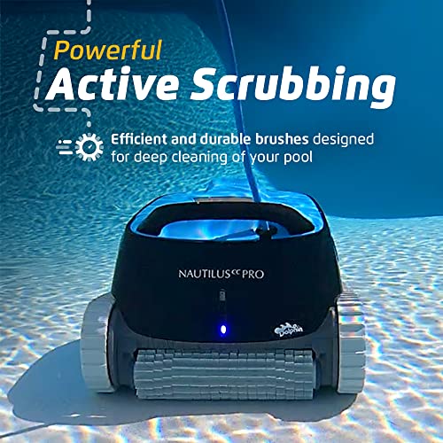 Nautilus CC Pro Wi-Fi Automatic Robotic Pool Vacuum Cleaner, Wall Climbing, Waterline Scrubber Brush, Ideal for In-Ground Pools up to 50 FT in Length