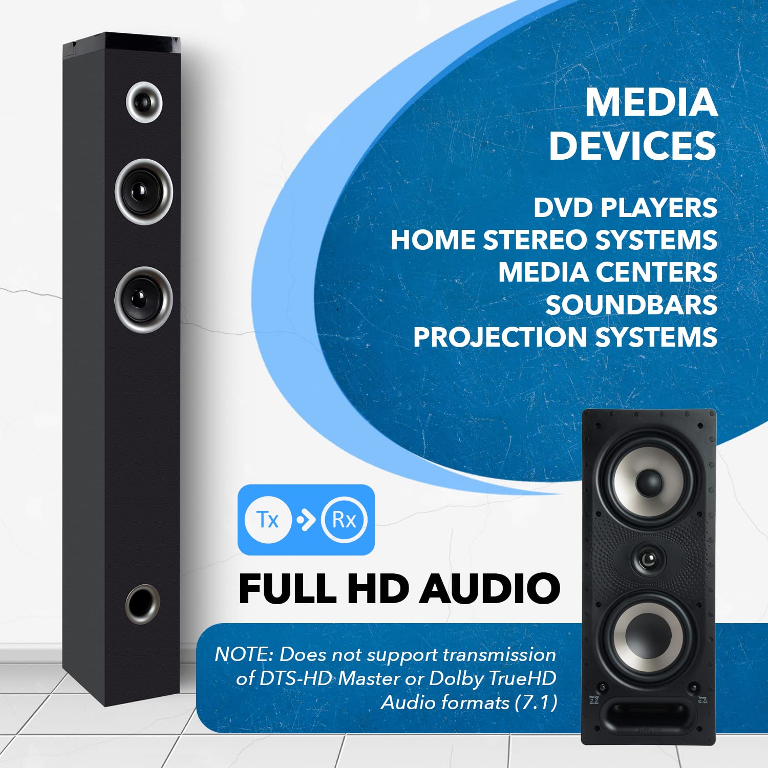 OREI Audio Over Cat5e/6 Extender Upto 900 Feet - Extend Digital Optical Coxial Toslink Signal Over LAN Ethernet Power Over Cable for Long Distance Extension Dolby Digital, DTS 4.1, DTS-HD, PCM