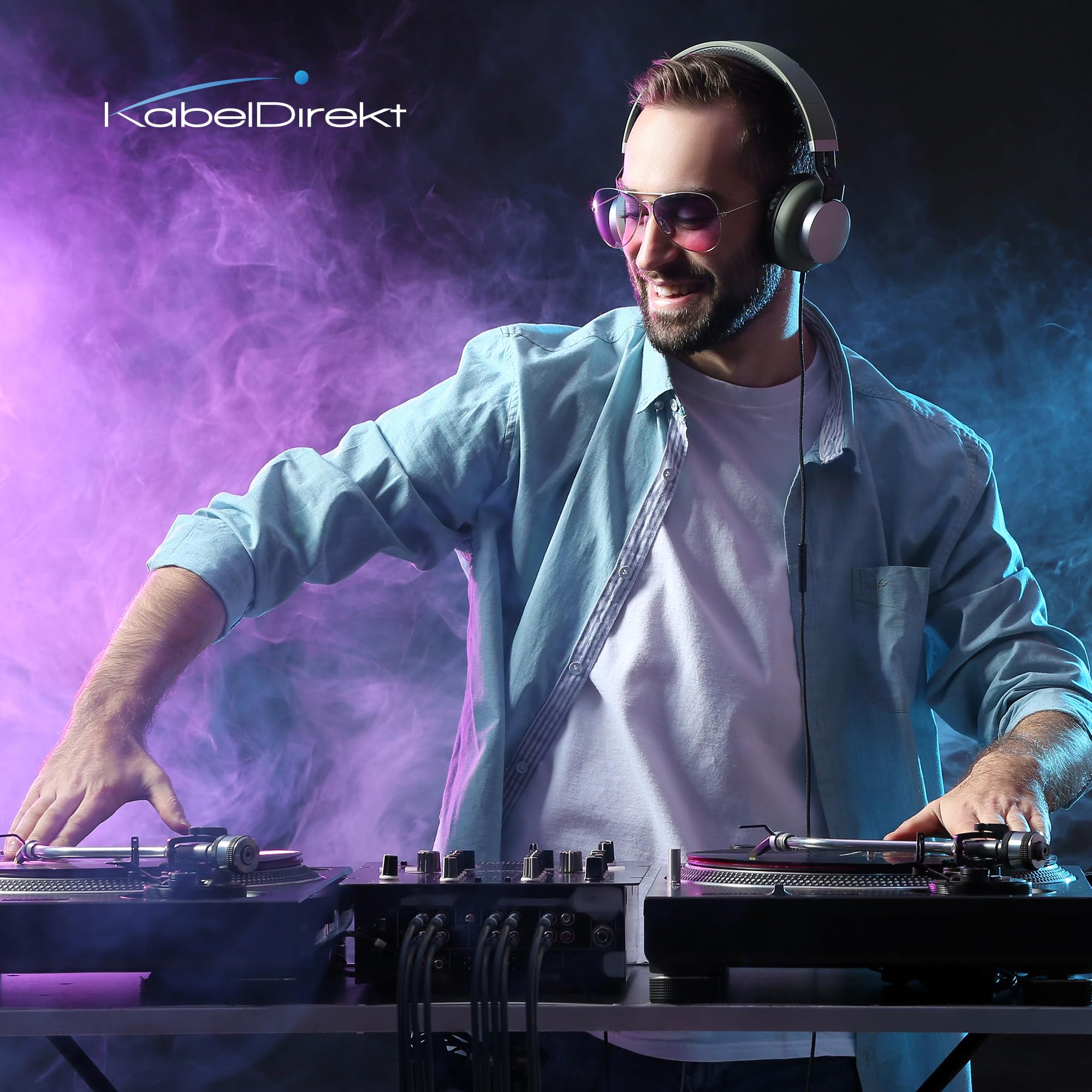 CableDirect – 3ft RCA/Phono Cable, 2 × 2 Plugs, Stereo Audio Cable, Practically Break-Proof & Flawless Sound Quality (coaxial, subwoofer/amp/HiFi & Home Cinema/Blu-ray, Analog & Digital)